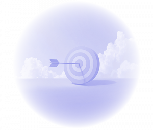 Cible avec une flèche au centre illustrant une stratégie d'épargne et d'investissement performante